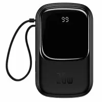 Внешний аккумулятор Baseus Qpow Pro Digital Display Fast Charge 10000mAh 20W (черный)
