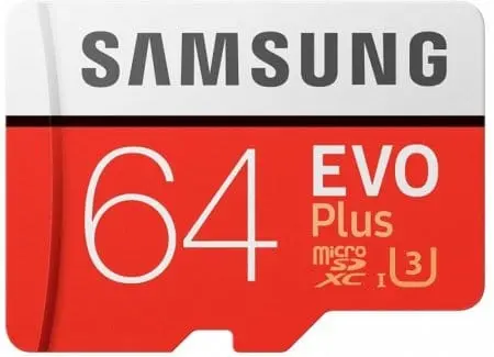 Карта памяти Samsung EVO Plus microSDXC 64GB + адаптер