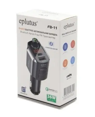 Автомобильный FM-модулятор с Bluethooth Eplutus FB-11