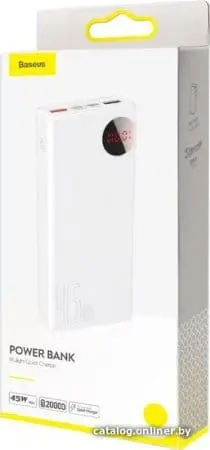 Внешний аккумулятор Baseus Mulight PPMY-A02 20000mAh (белый)