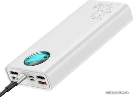 Внешний аккумулятор Baseus Amblight PPLG-02 30000mAh (белый)