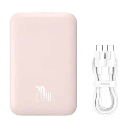 Внешний аккумулятор Baseus Magnetic Wireless PPCX020004 6000mAh (розовый)