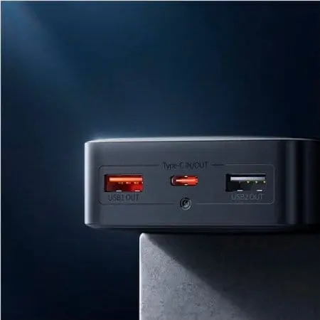 Внешний аккумулятор Baseus Bipow Digital Display Fast charge Power bank 20000mAh (черный)