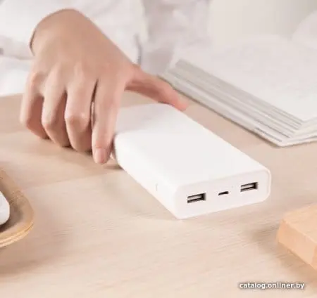 Внешний аккумулятор Xiaomi Mi Power Bank 2С 20000mAh (белый)