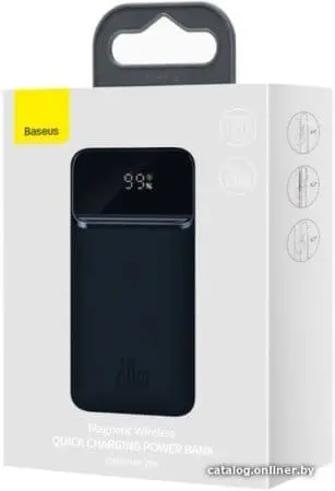 Внешний аккумулятор Baseus Magnetic wireless PPCXW10 10000mAh (черный)
