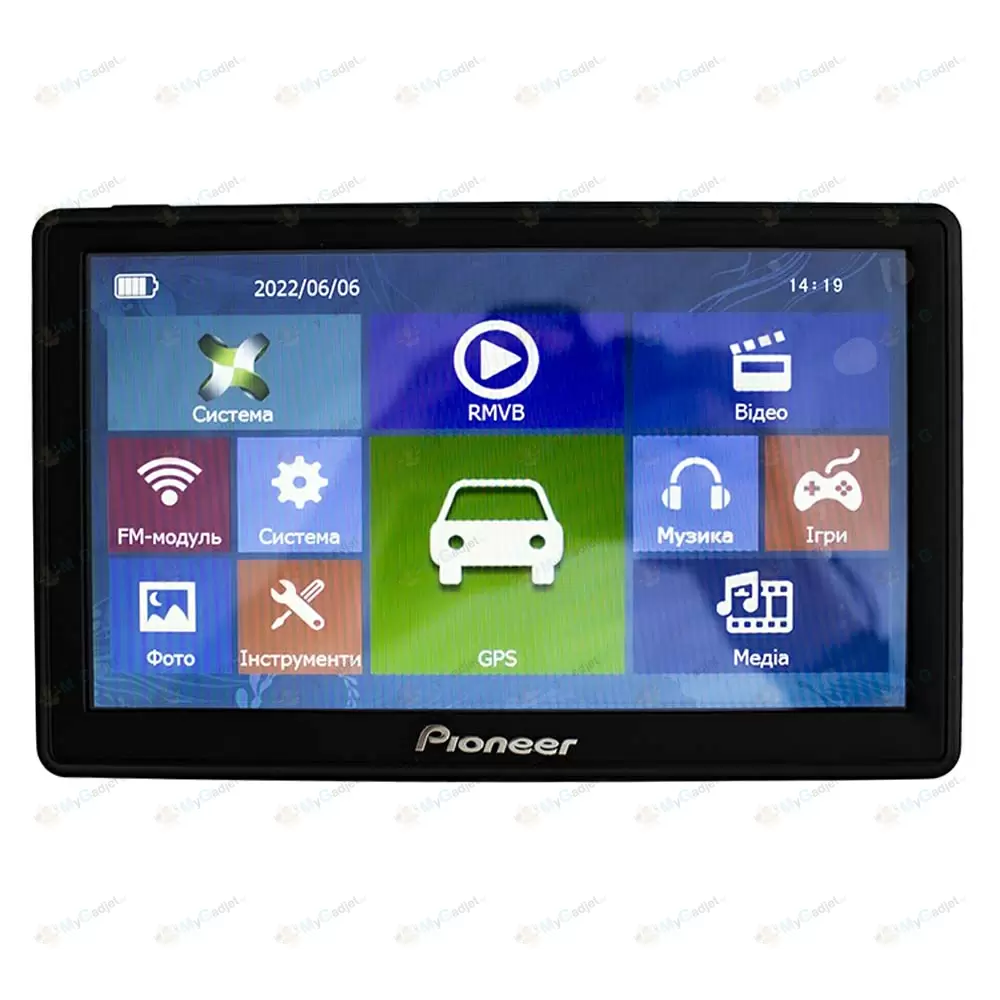 GPS-навигатор Pioneer PM-720HD, 512 RAM купить в Минске