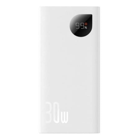 Внешний аккумулятор Baseus Adaman2 Digital Display Fast Charge 10000mAh 30W (белый)