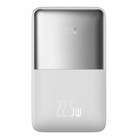 Внешний аккумулятор Baseus Bipow Pro Digital Display Fast Charge 20000mAh (белый)