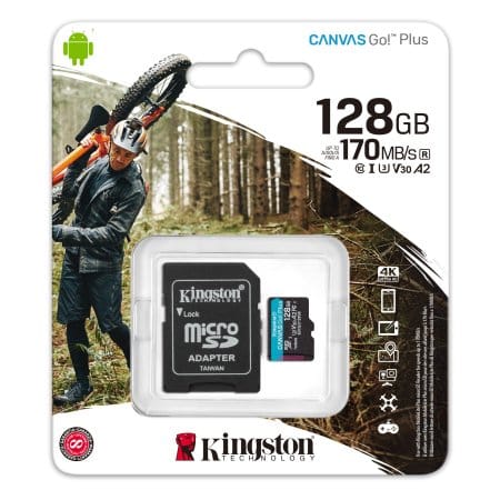 Карта памяти Kingston Canvas Go! Plus microSDXC 128GB (с адаптером) Карта памяти Kingston Canvas Go! Plus microSDXC 128GB (с адаптером)