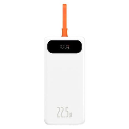 Внешний аккумулятор Baseus Block Digital Display Fast Charge 20000mAh (белый)