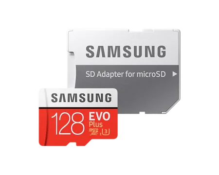 Карта памяти Samsung EVO Plus microSDXC 128GB + адаптер