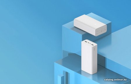 Внешний аккумулятор Xiaomi Mi Power Bank 3 PB3018ZM 30000mAh (белый)