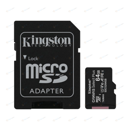 Карта памяти Kingston Canvas Select Plus microSDXC 64GB (с адаптером)